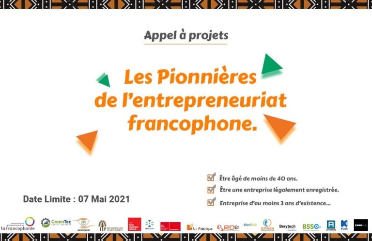 APPEL A CANDIDATURES OIF « Pionnières de l’entrepreneuriat francophone »