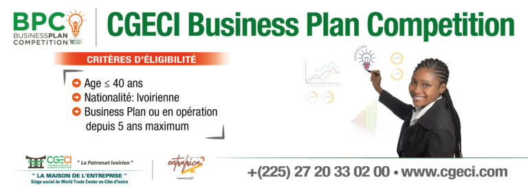 Ouverture des inscriptions de la «CGECI Business Plan Compétition 2021»